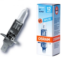 Автолампа галогенная OSRAM H1 SUPER +30% 12V 55W (2шт.)