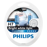 Автолампа галогенная PHILIPS H7 CRYSTALVISION 12V 55W  (2шт.)